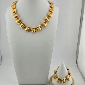 Anne Klein Necklace and Bracelet Set - Love knot